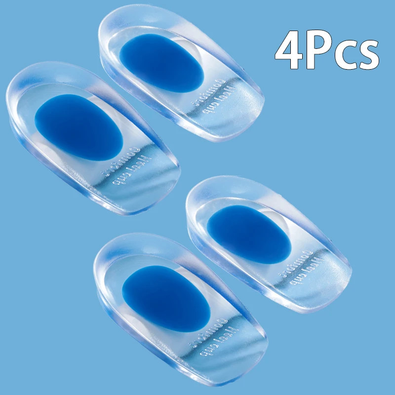 Soft Silicone Shock Absorbing Insoles Men’s and Women’s Invisible Height Increas