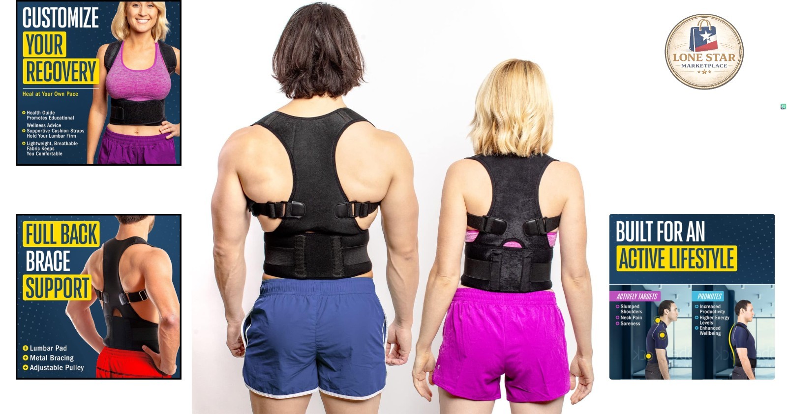 FlexGuard X-Large Posture Corrector – Adjustable Back Brace for Pain Relief