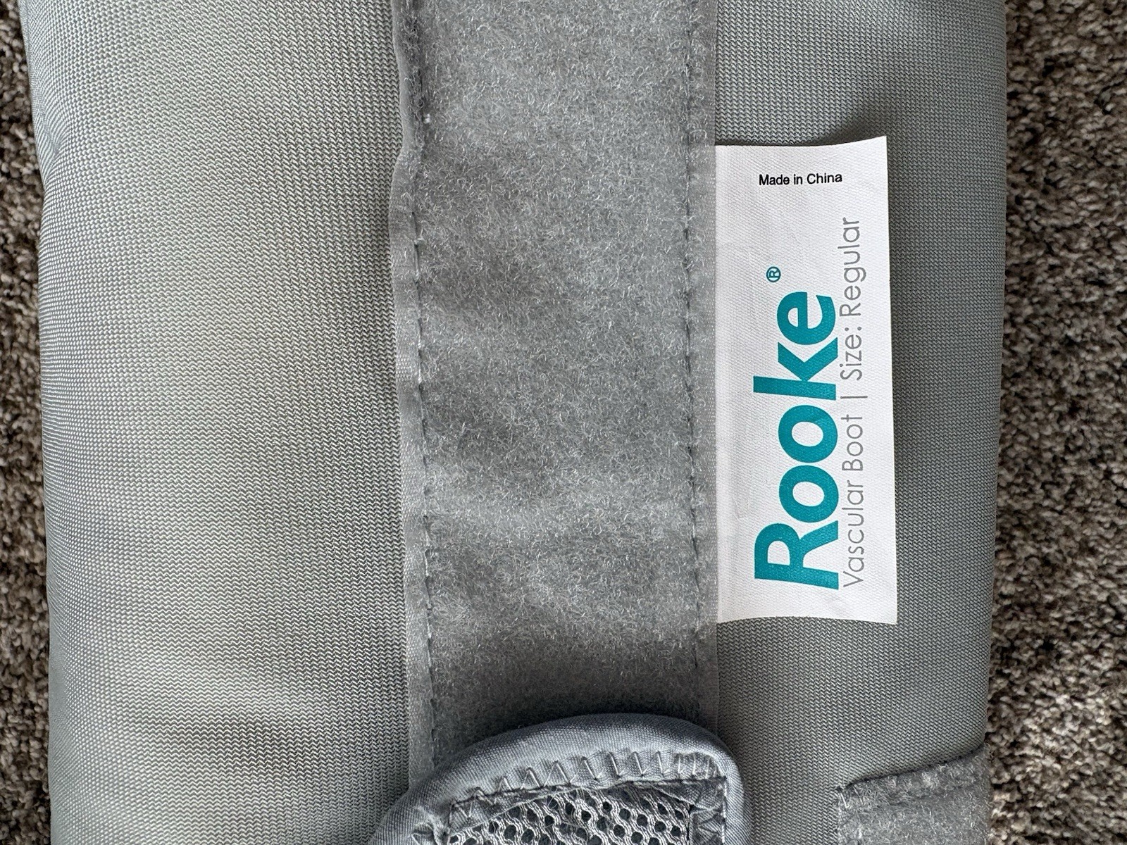 Rooke Vascular Boot Size Regular Fleece Lined Excellent