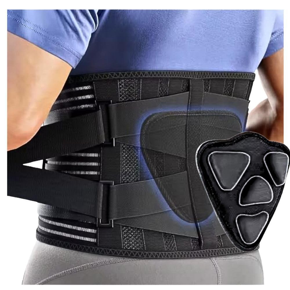 Faja lumbar para hombres y mujeres, cinturón de soporte lumbar para ciática