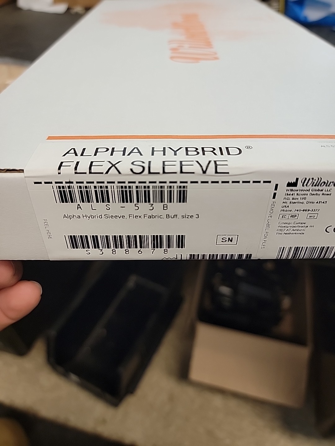 Willowwood Alpha Hybrid Flex Sleeve, Buff, Size 3