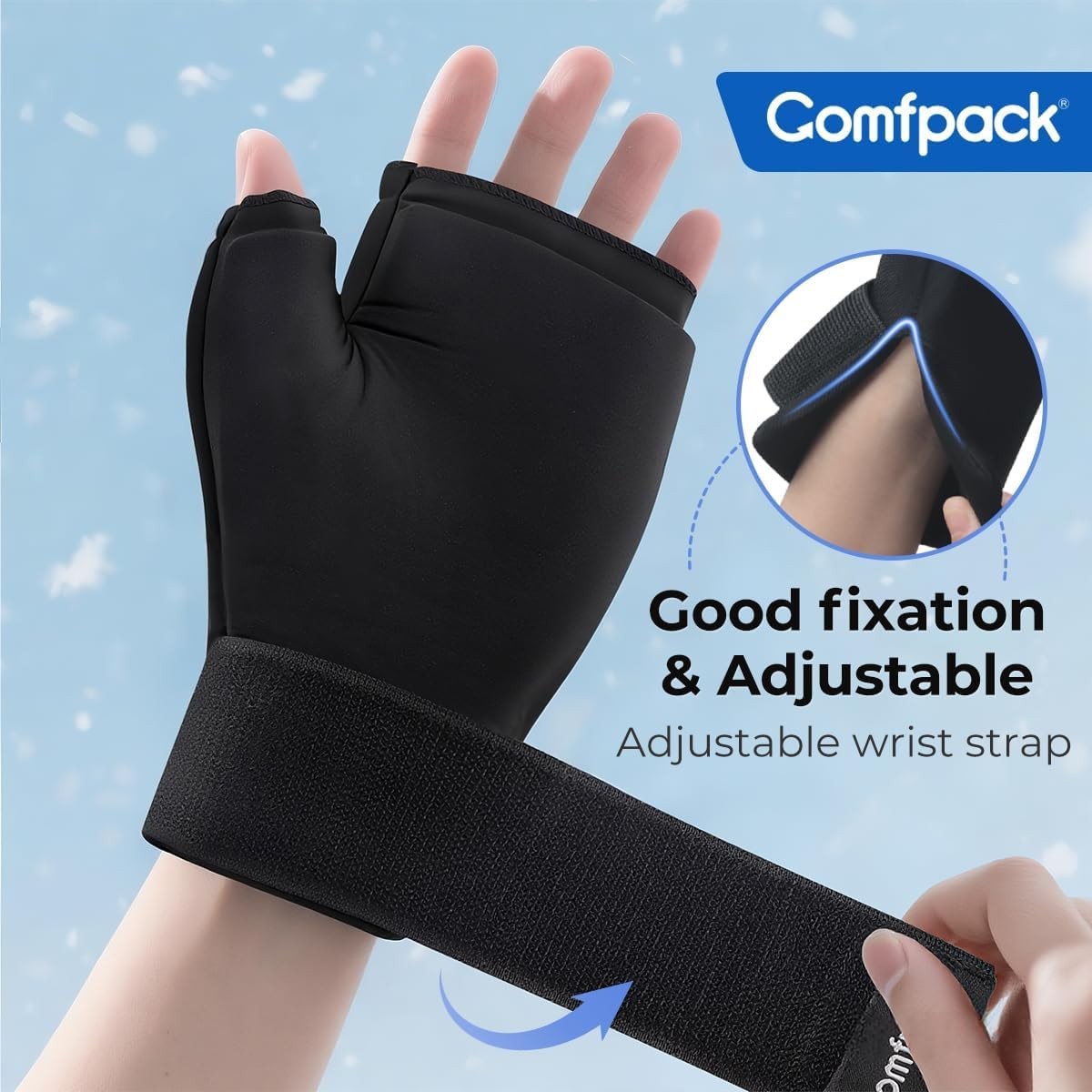 “Reusable Ice Pack Glove for Arthritis Relief, Hot Cold Therapy for Wrist Pain”