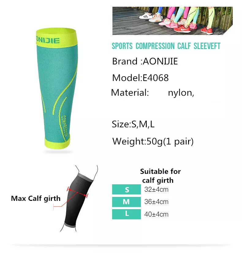 1Pair Leggings Protective Sports Compression Calf Sleeve Safety Breathable Warm