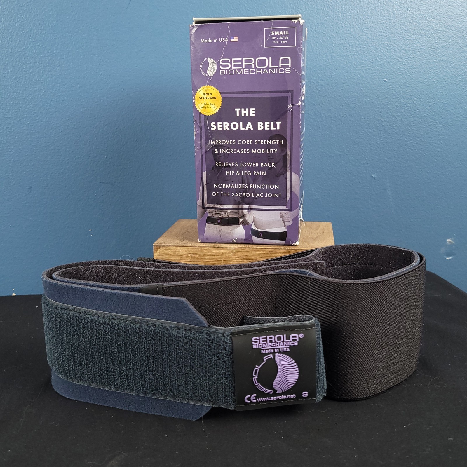 SEROLA Biomechanics Sacroiliac Belt Size small 30-34″ hip back support USA