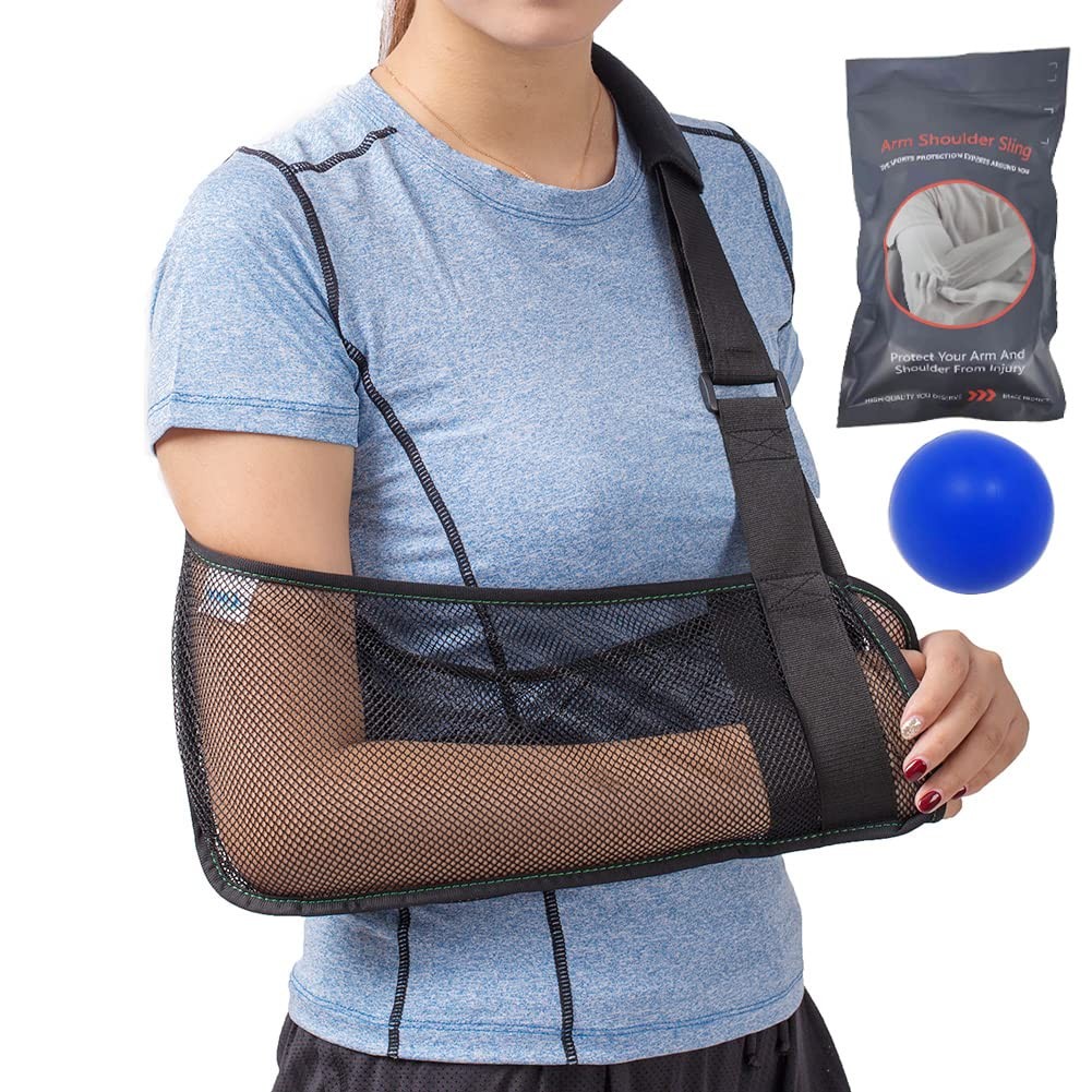 Mesh Arm Shoulder Sling – Medical Shoulder Immobilizer for Shower – Adjustabl…