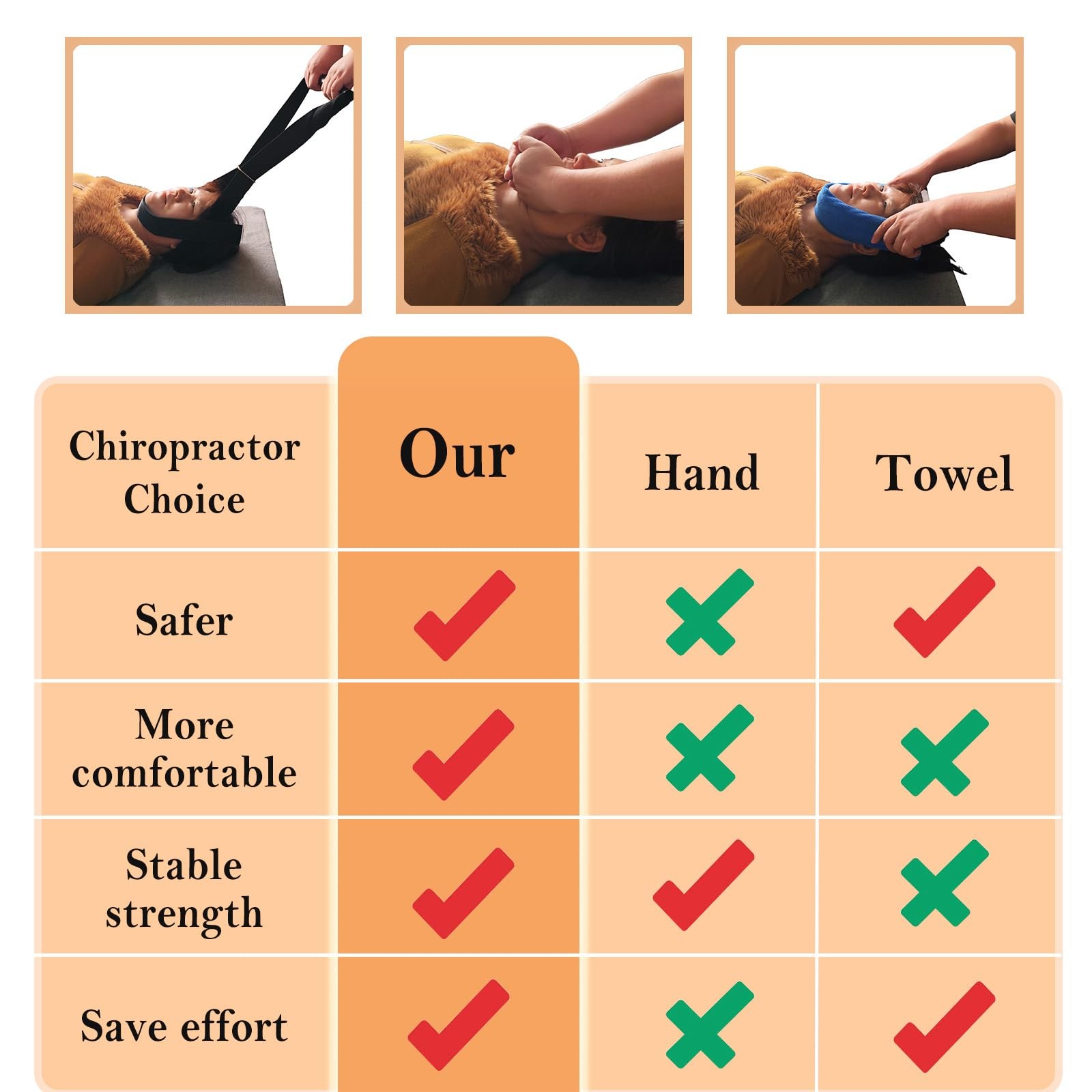 Neck Traction Device – Cervical Spine Decompression, Neck Pain Relief, Adjust…