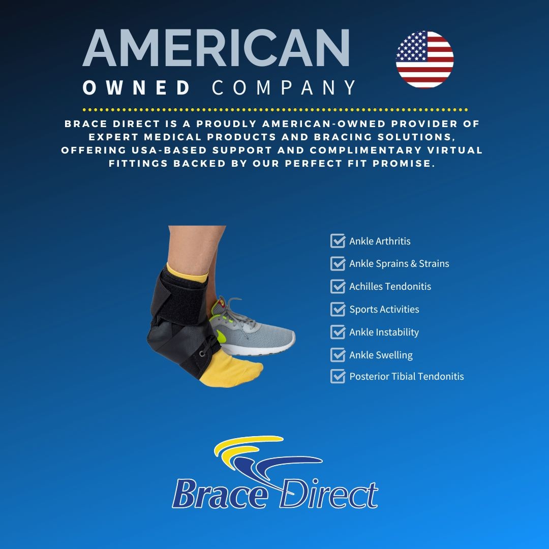 Easy Lace Up Ankle Support Brace with Speedlace- Sprained Ankle Brace