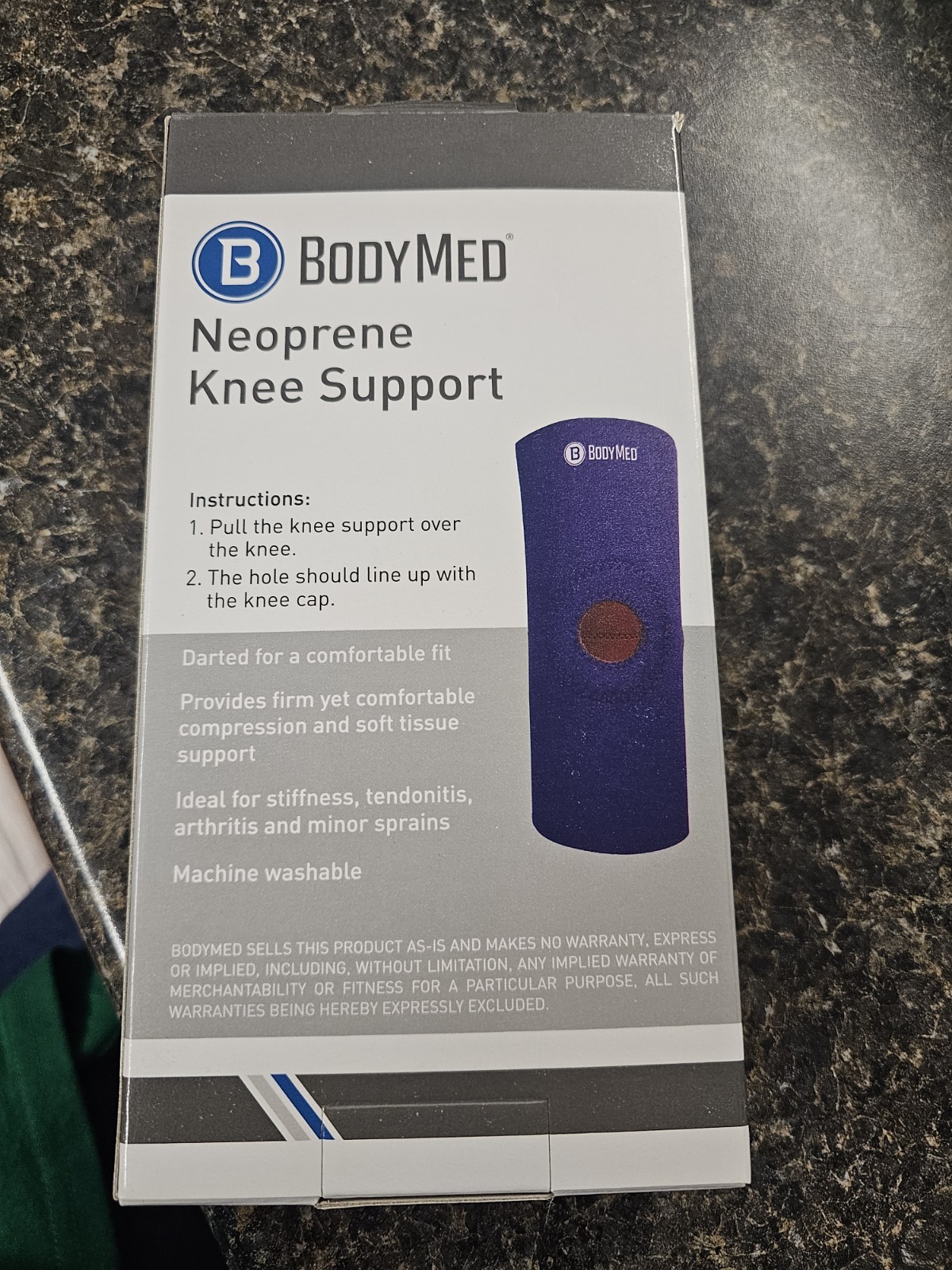 Medline Body Med Neoprene Pull Over Knee Supports Size Large