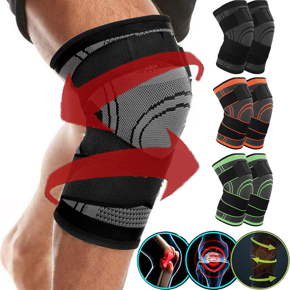 Knee Sleeves Compression Tendon Brace Support Sport Joint Injury Pain Arthritis