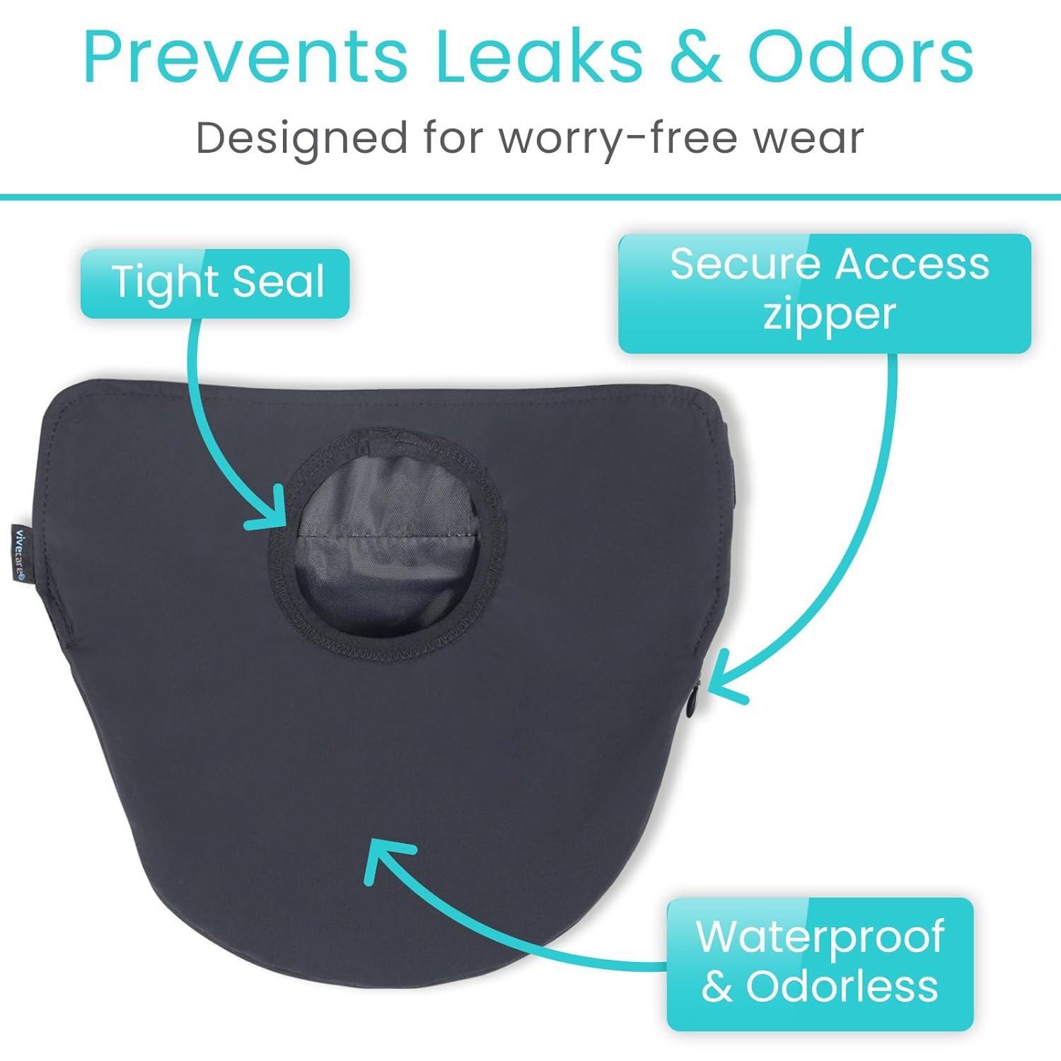 Vive Ostomy Belt for Men & Women – Colostomy Bag Cover, Adjustable, for Ileostom
