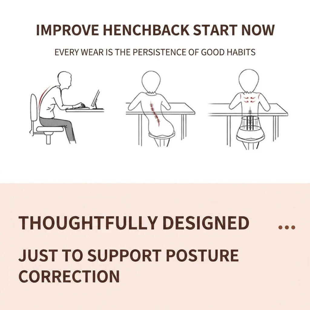 Adjustable Posture Support Brace Invisible Shoulder Support Strap Unisex 1PC