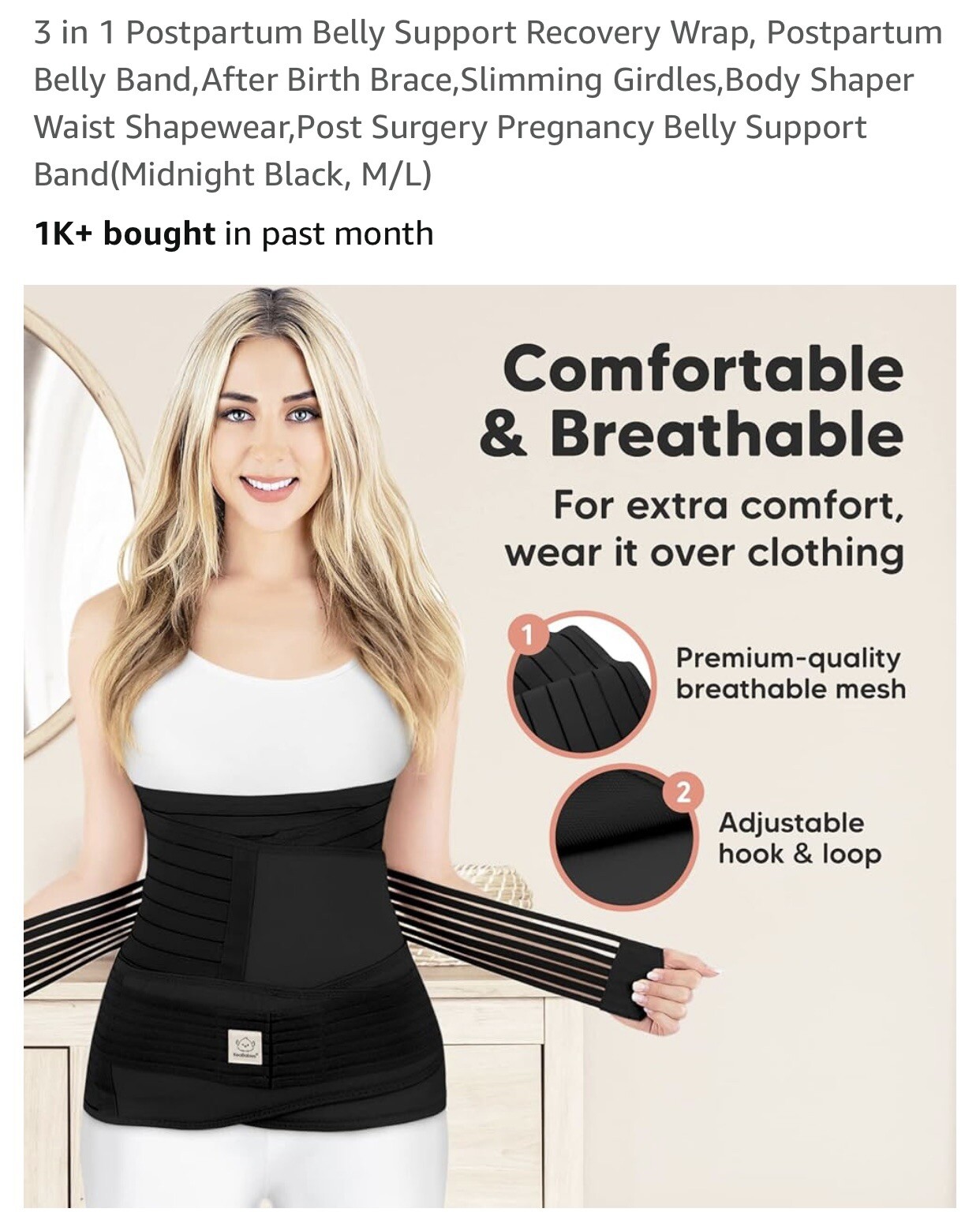 Postpartum Support Belt