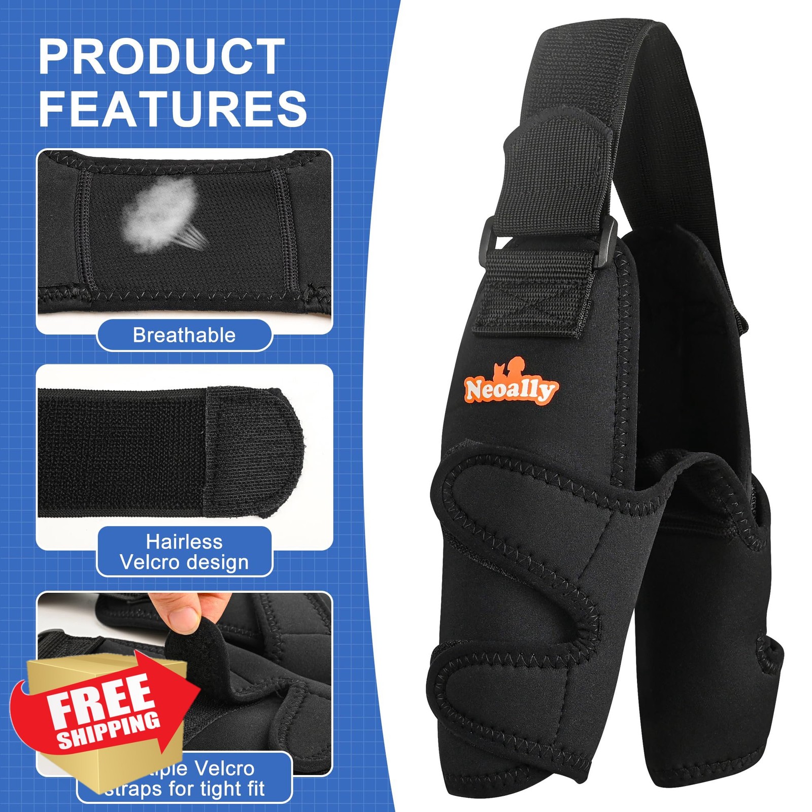 NeoAlly Dog Elbow Brace Right Large