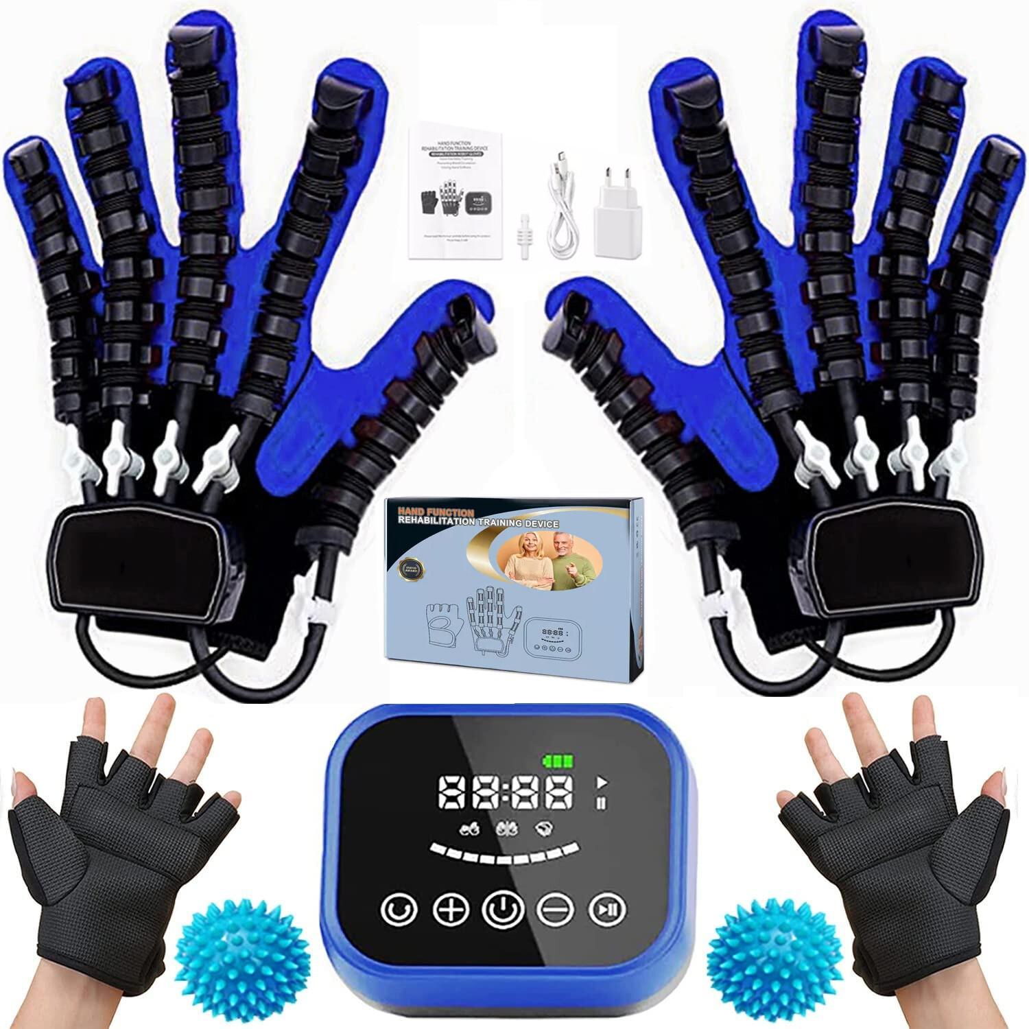 (Left+Right) Rehabilitation Robot Gloves for Stroke Rehab Hemiplegia Recovery