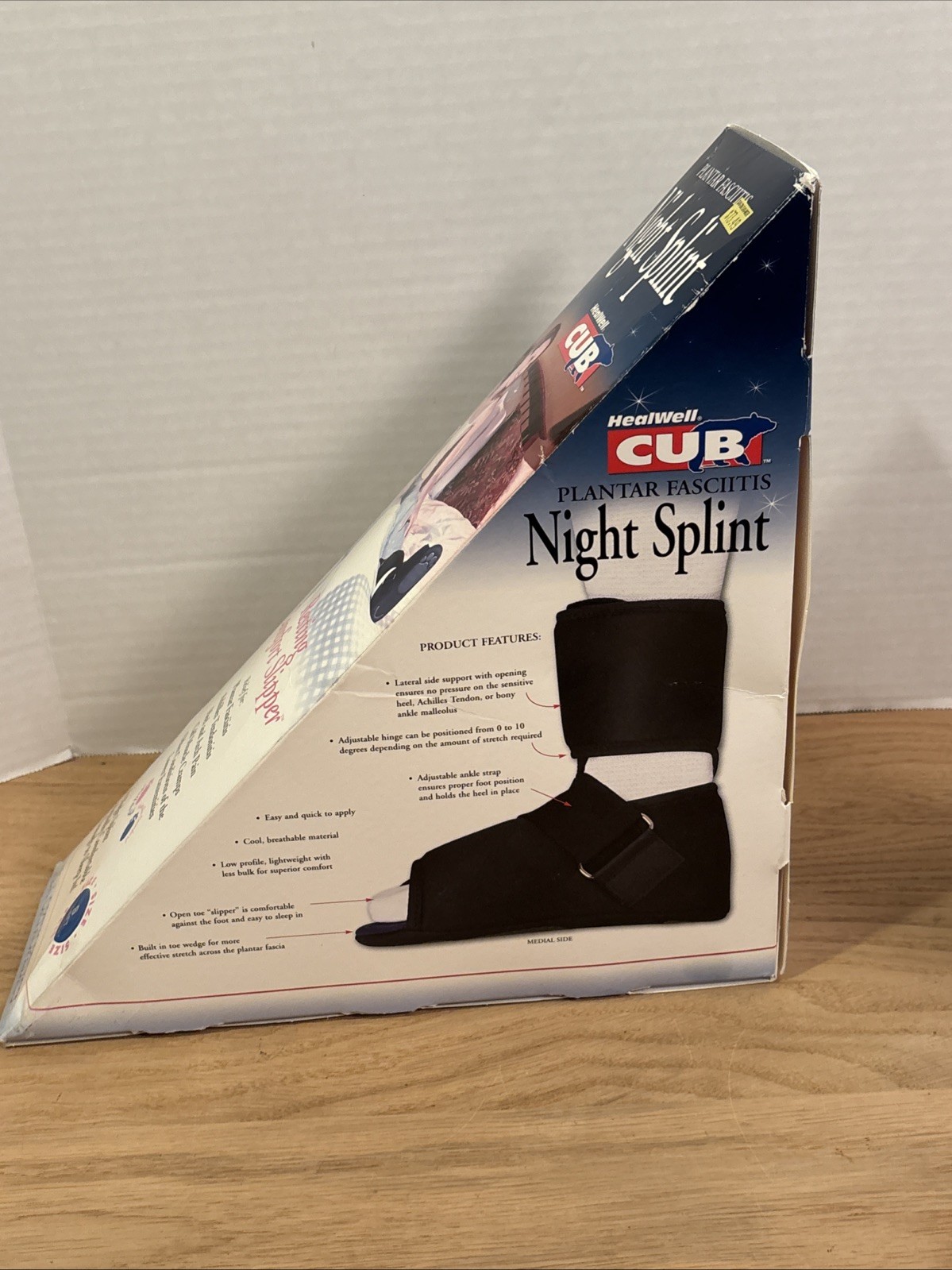 HealWell Cub Plantar Fasciitis Night Splint Size Small Left Foot New