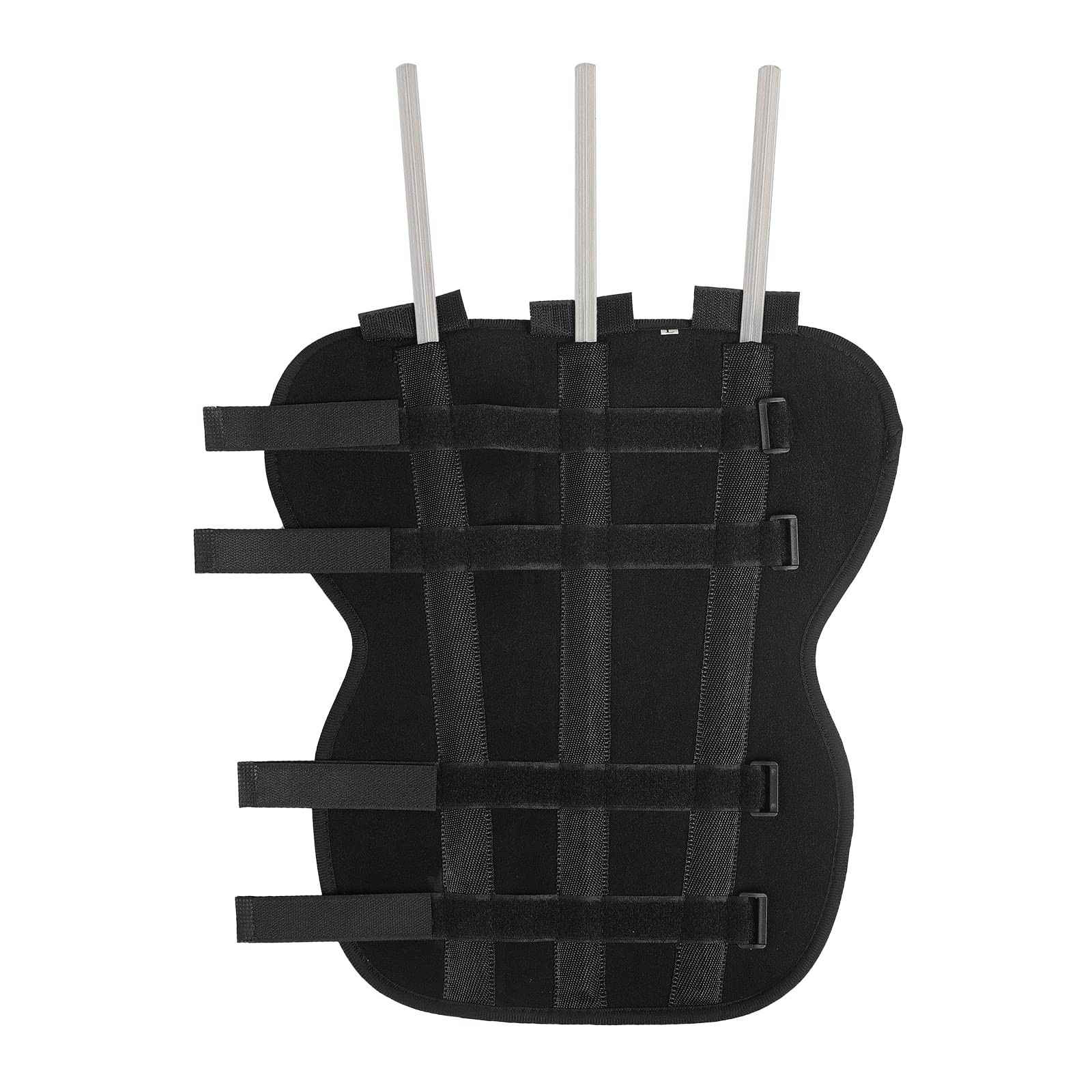 Kids Teens Knee Brace Splint Full Leg Calf Medium, for 4-7 yrs, Black