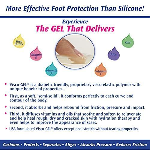 PediFix Visco-gel Achilles Protection Sleeve,White Large