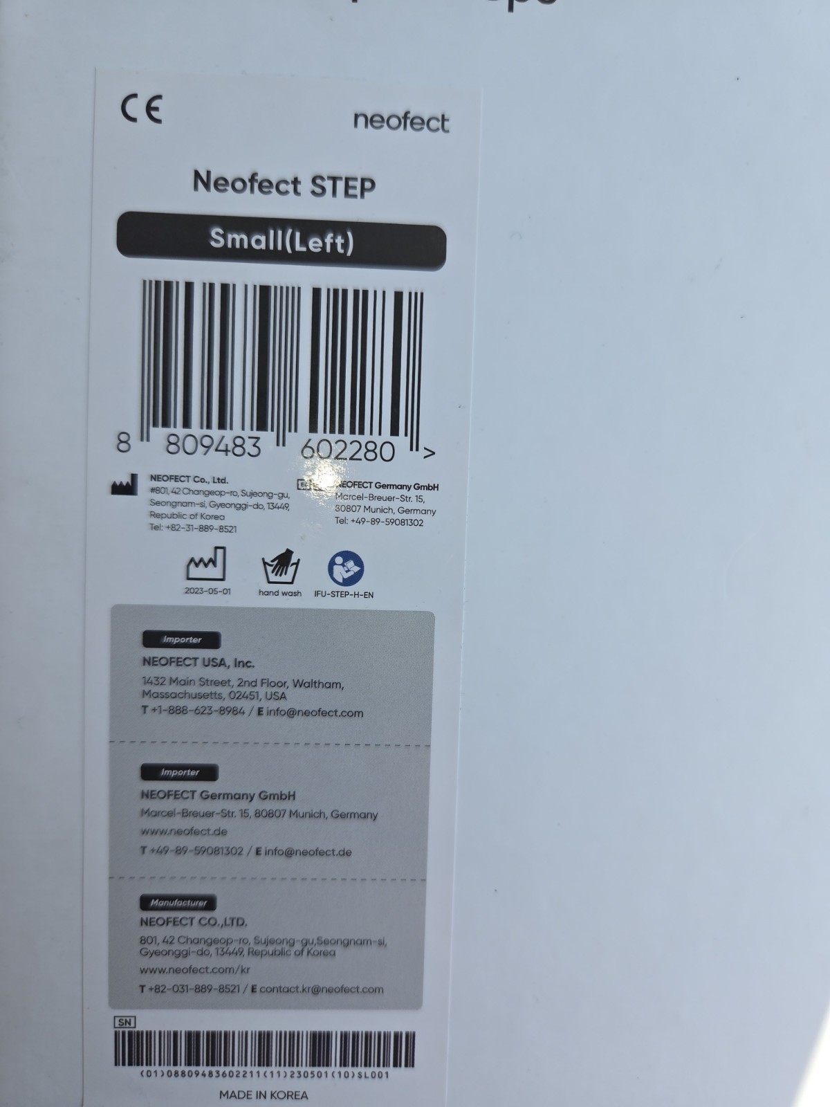 Neofect STEP Small Left AFO Foot Drop Brace, Drop Foot Brace for Walking