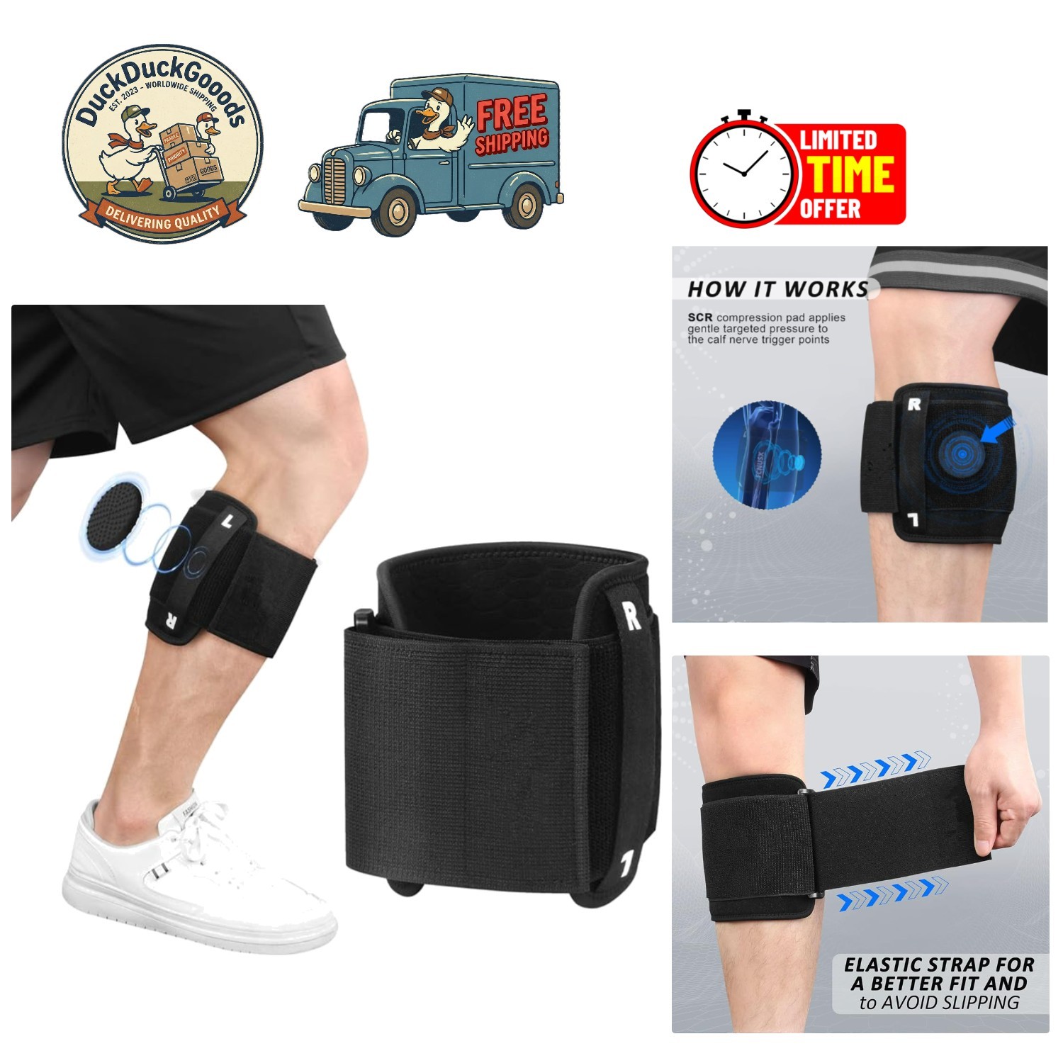 Acupressure Sciatica Relief Brace – One Size for Comprehensive Back & Leg Pain