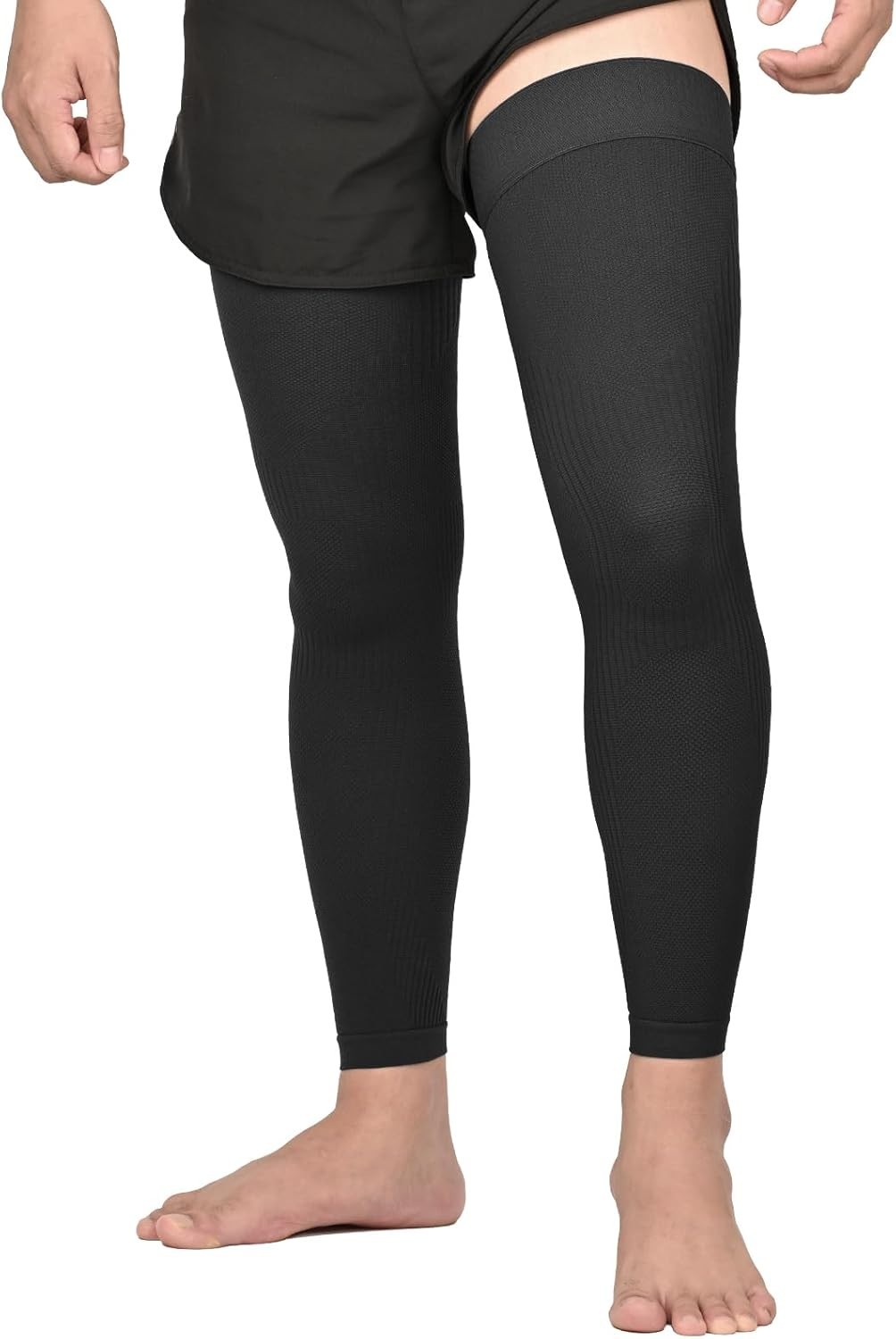 Full Leg Compression Sleeves, Unisex, Thigh High Compression Stocking 20-30mm- L