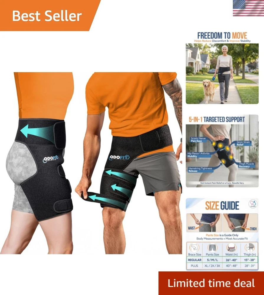 5 in 1 Hip Brace for Women Men Sciatica Pain Relief Devices – Adjustable Groi…