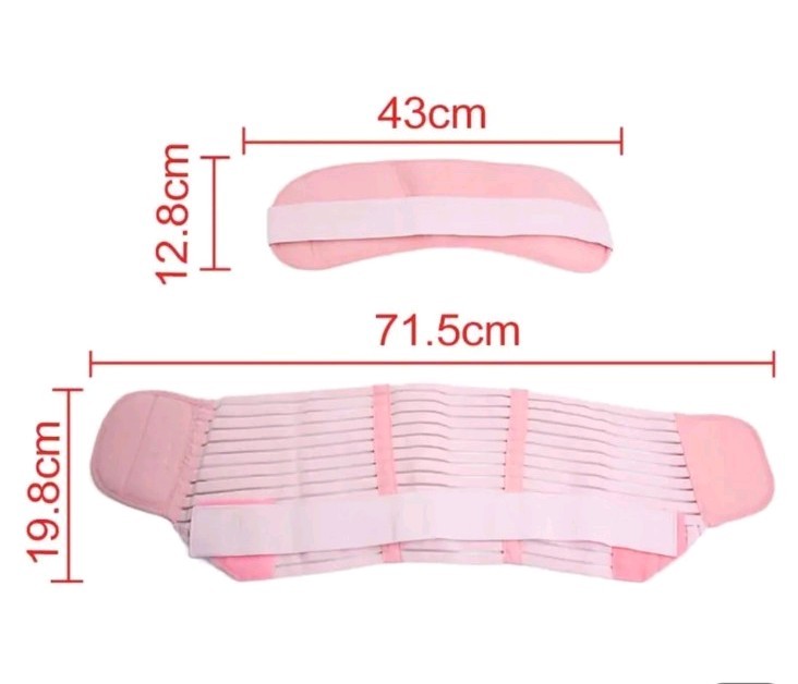 Pregnancy Support Belt Maternity Belly Band Back Pain Relief Adjustable Pink NEW