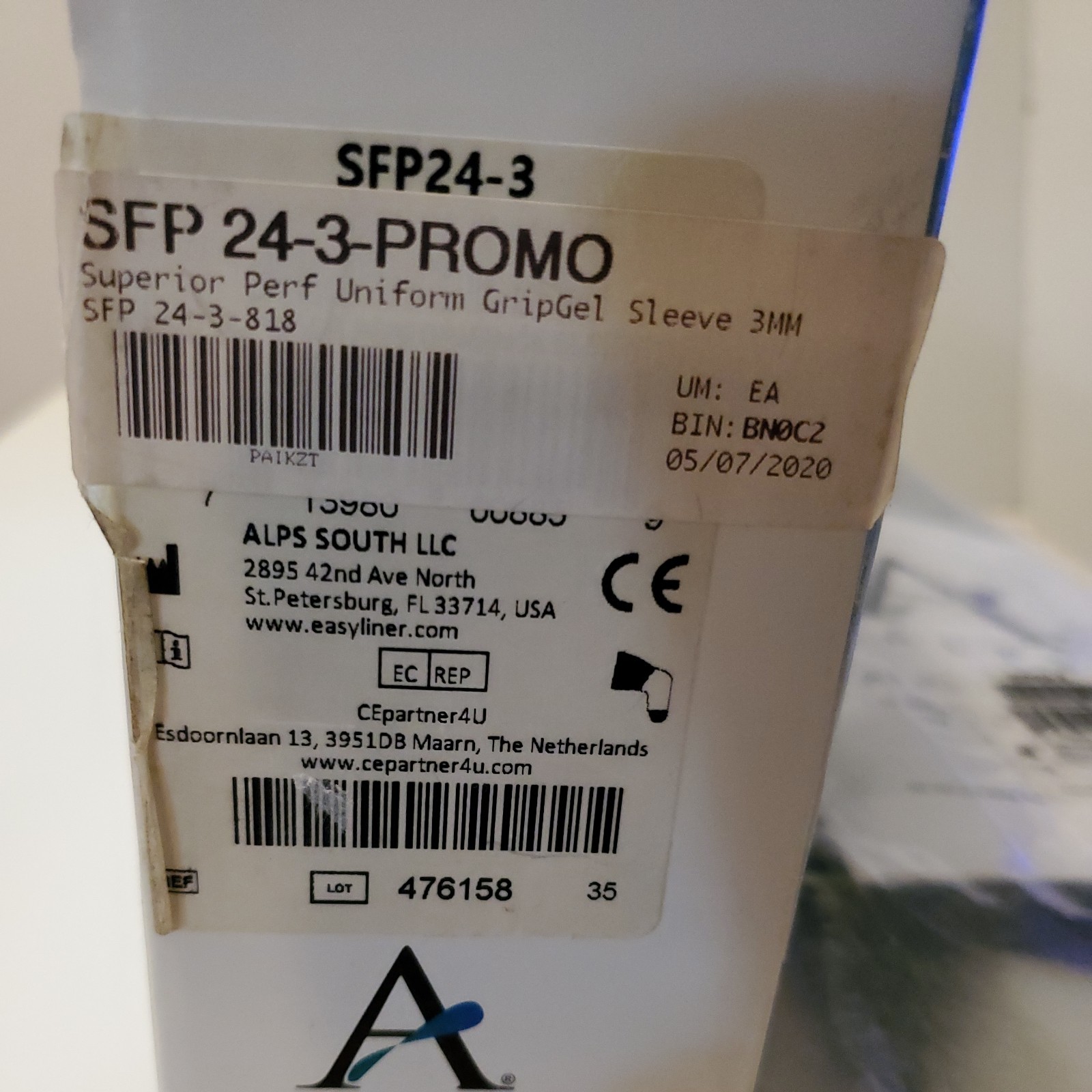 Alps Superior Performance Prosthetic Sleeve SFP24-3. 3mm Thickness. New. Size 24