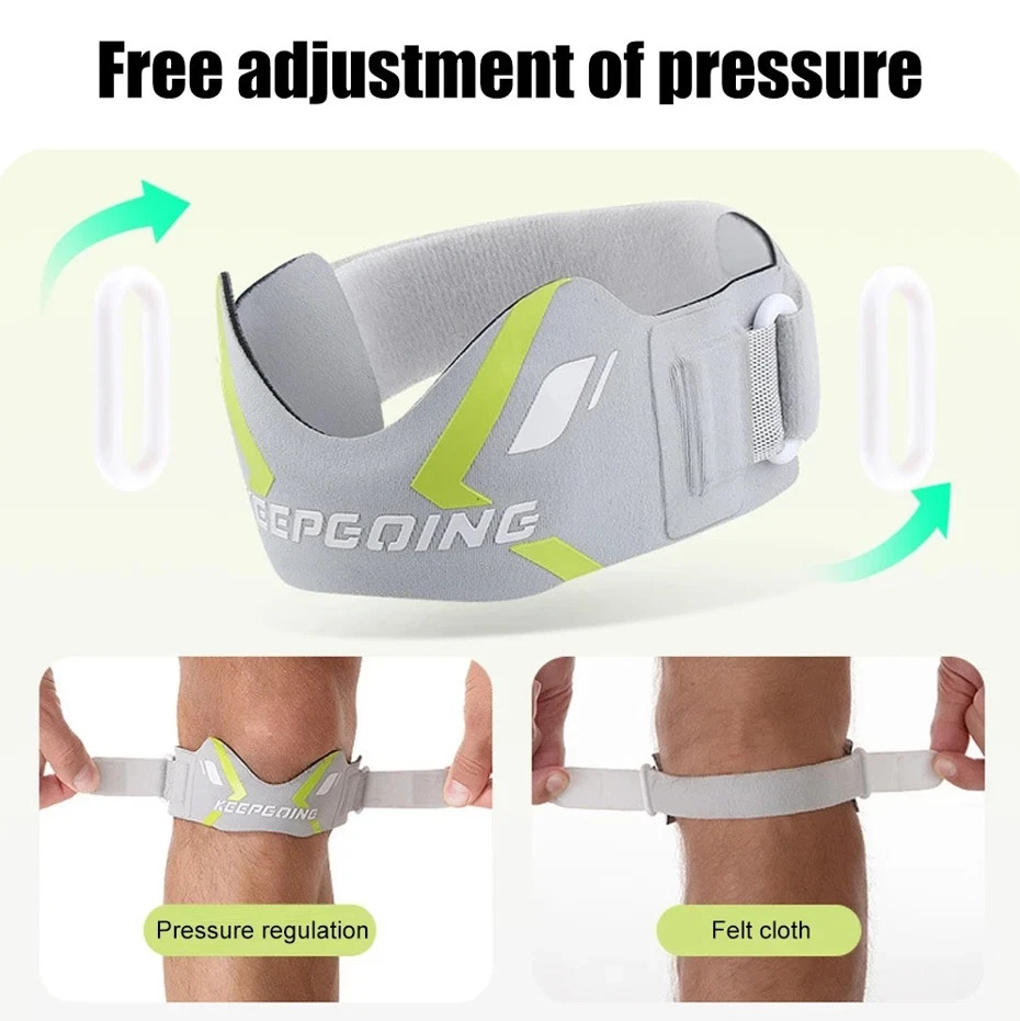 1Pc Adjustable Patella Knee Strap Pain Relief Support Brace for Sports Workout