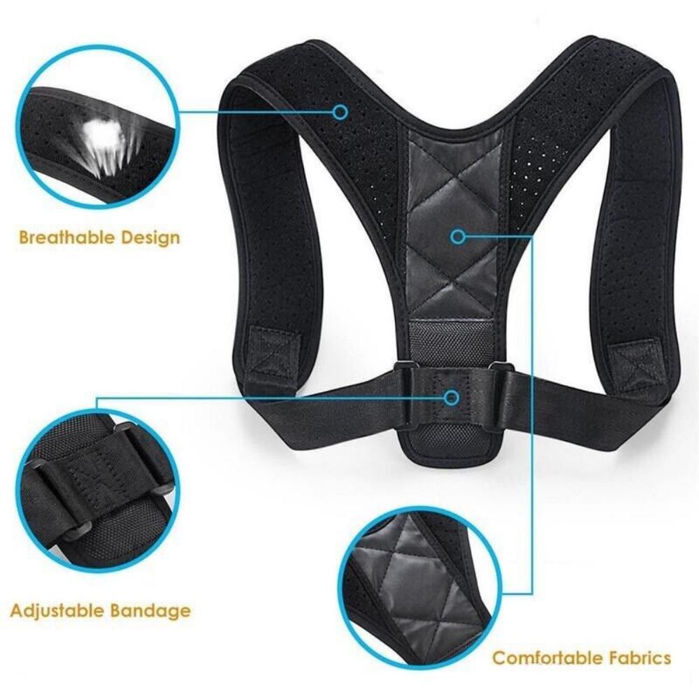 Back Straightener Posture Corrector,Comfortable Back Shoulder Clavicle Support