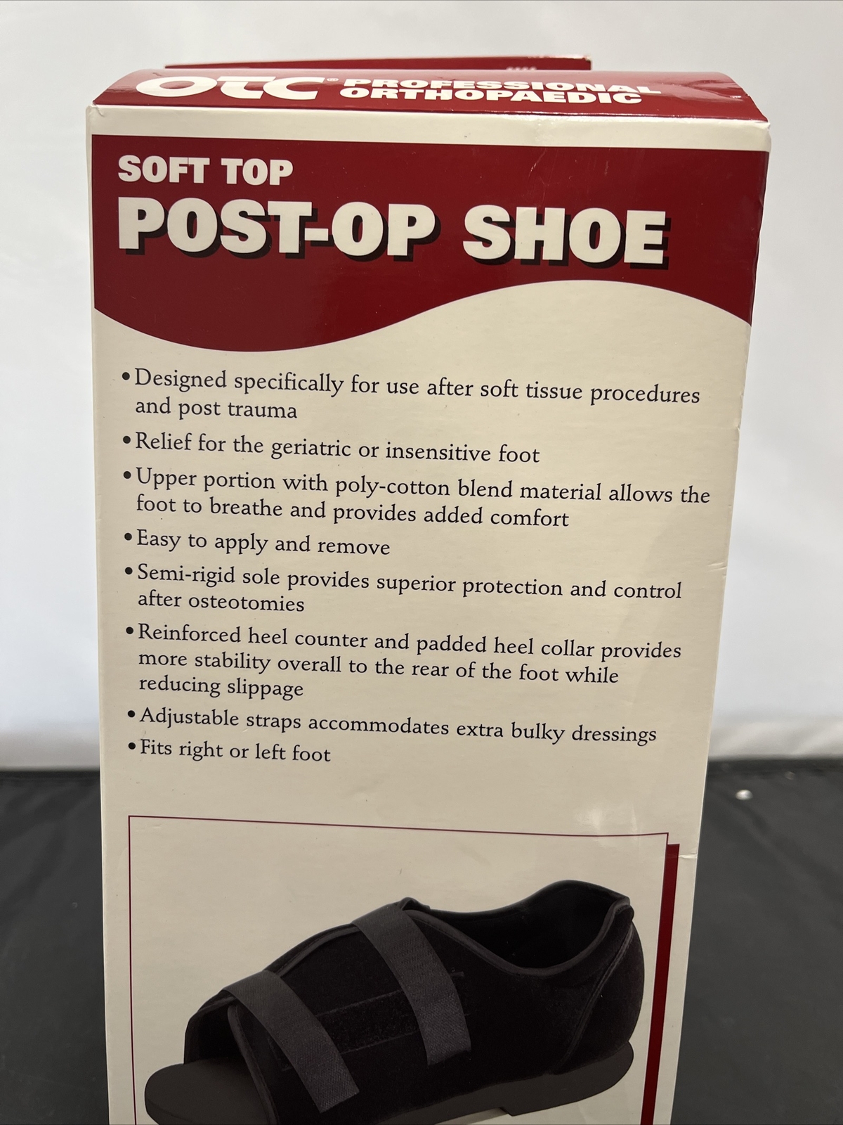 OTC Post-Op Shoe, Soft Top, for Men & Women, Unisex