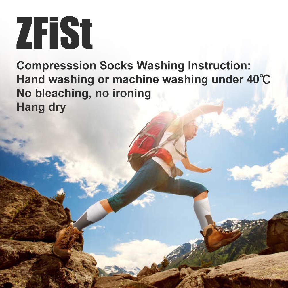 3 Prs Sport Compression Socks Men,20-30mmhg Nurse Socks for Edema