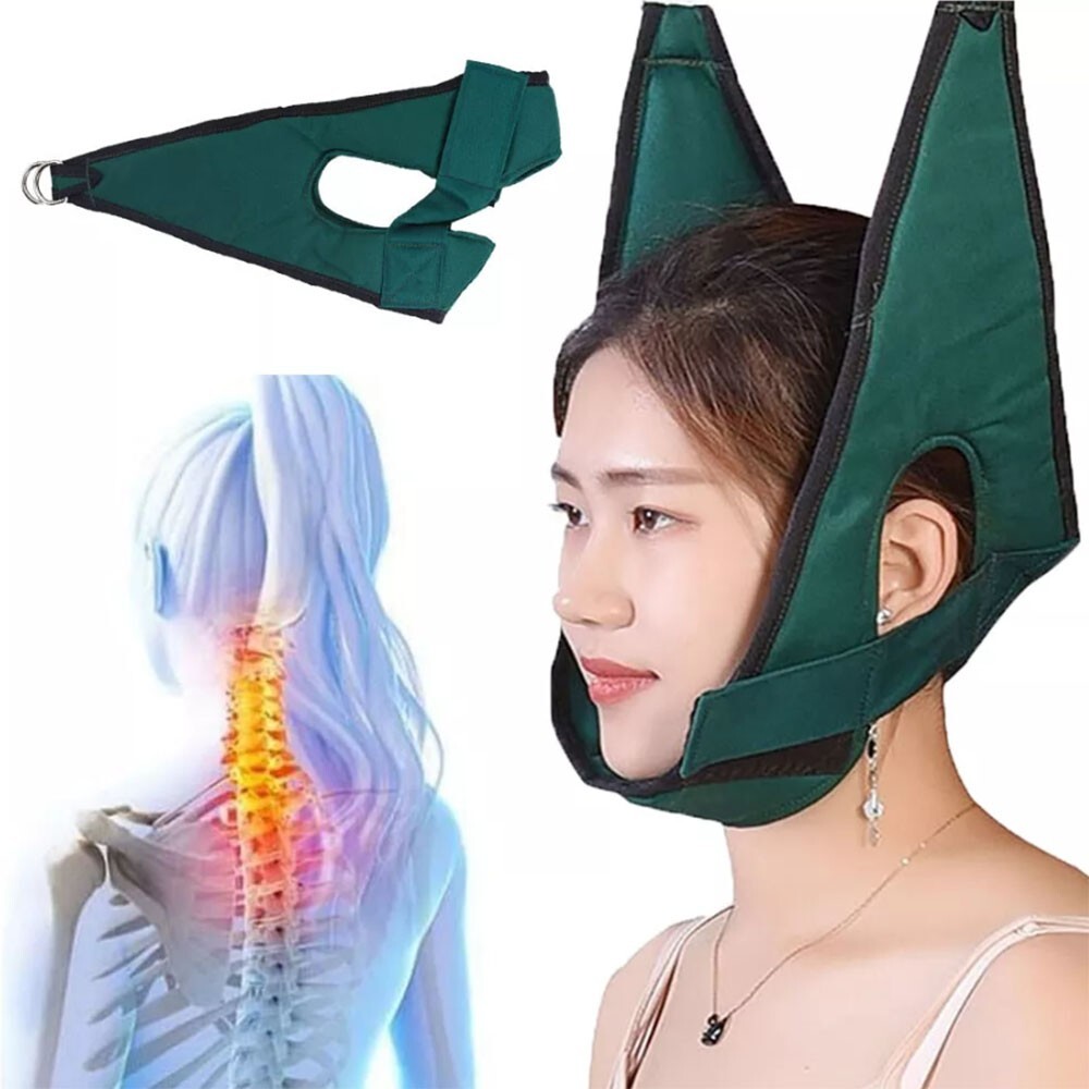 Adjustable Neck Cervical Head Traction Brace Support Pain Relief Therapy Device