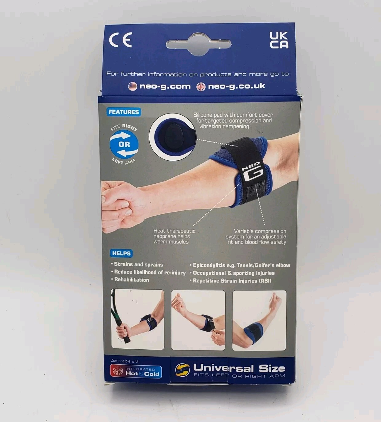 Neo-G Tennis/Golf Elbow Strap – Support For Epicondylitis, Tennis/Golfers Elb…