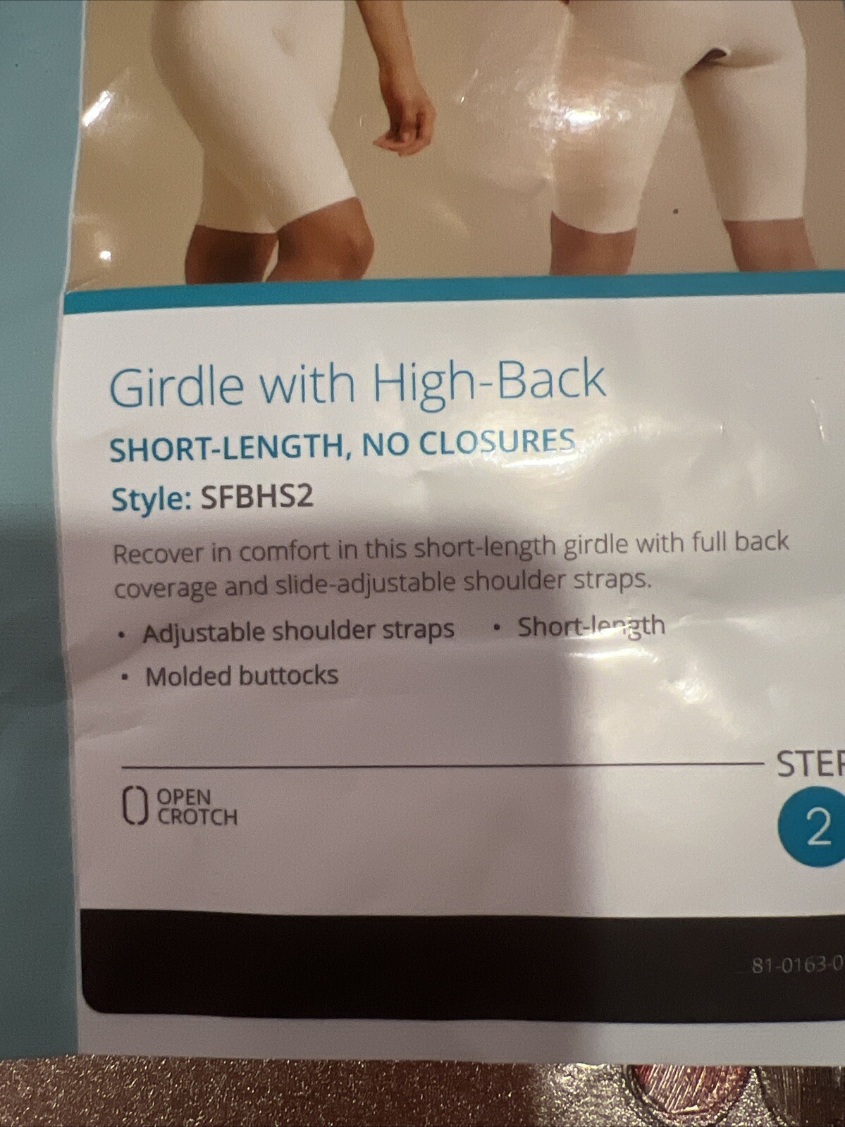 Marena Recovery SFBHS Step 2 High Back Short/Thigh Length XL Beige 32-35″Waist