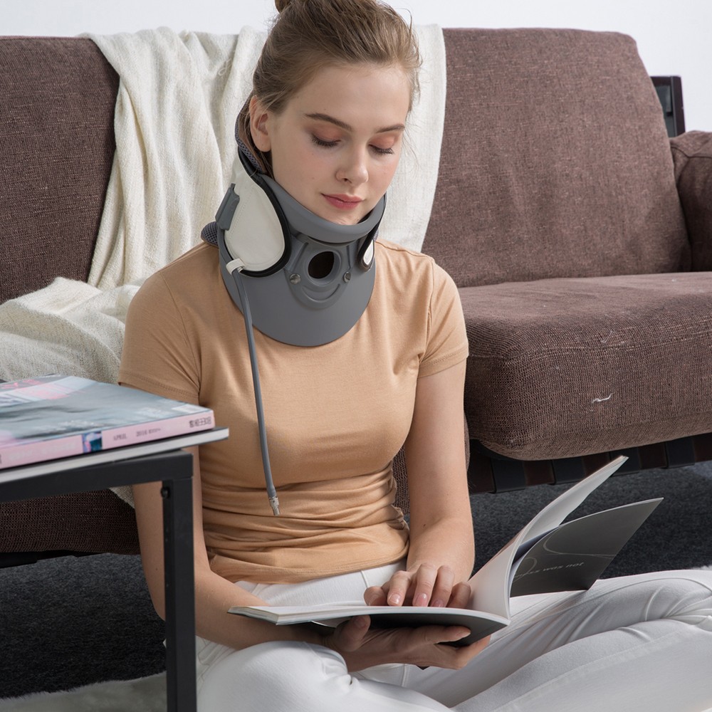 LEAMAI Inflatable Neck Cervical Traction Device Relief Neck And XWHG