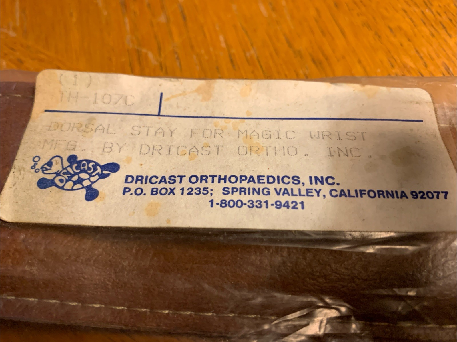 Dorsal Stay For Magic Wrist By Dricast Ortho TH-107C
