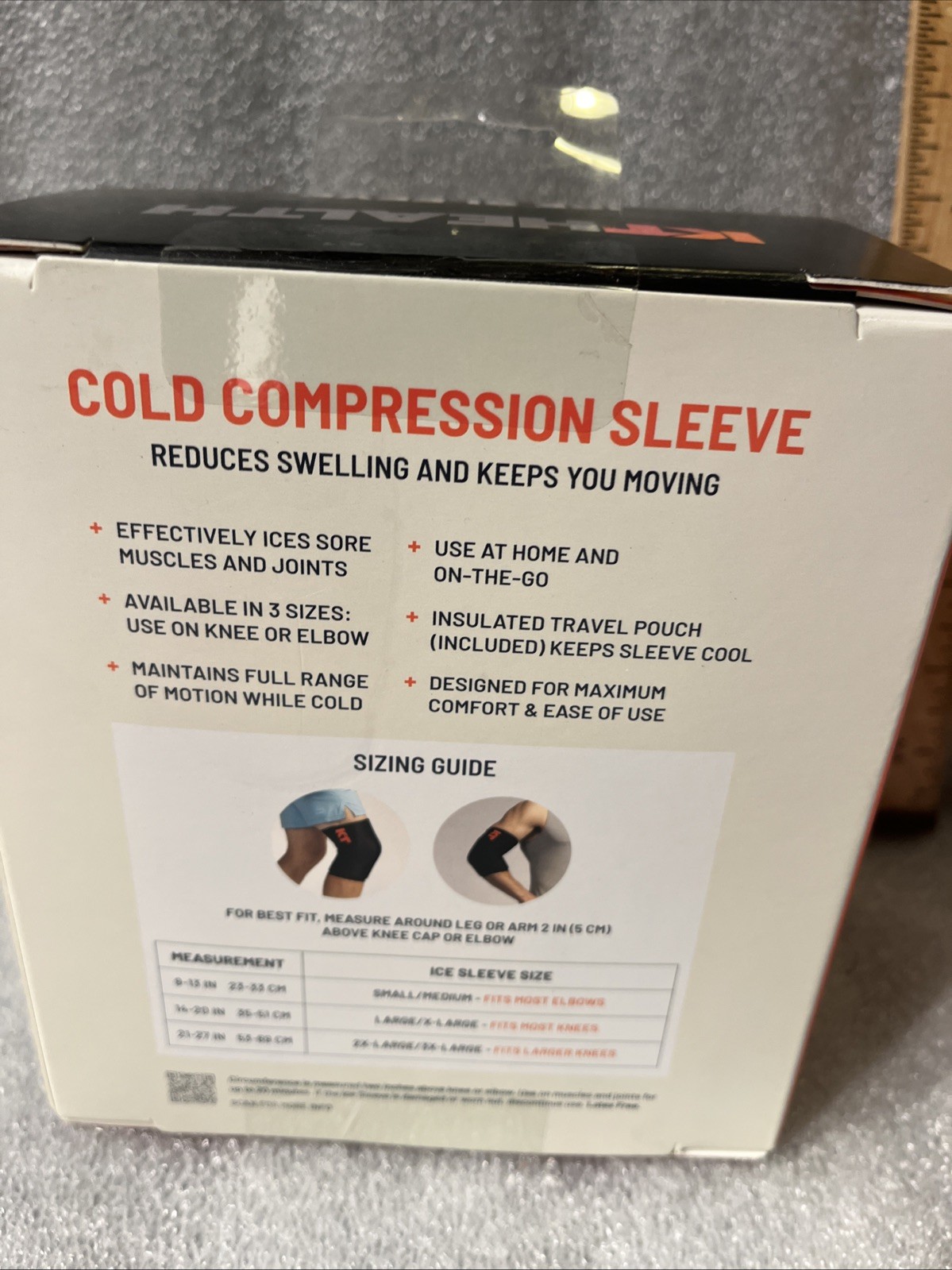 KT Health Ice Sleeve – L/XL New In Box For Knee Or Elbow 1 Sleeve. Ships Free