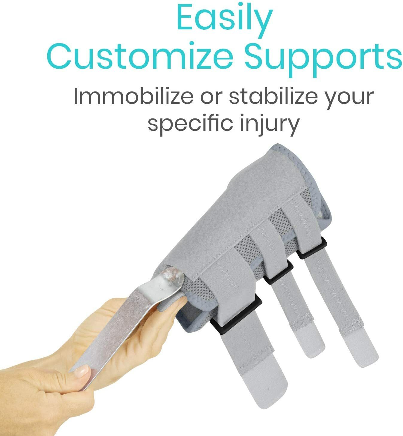 REVERSIBLE Wrist Brace for Carpal Tunnel Left & Right Hand Support – Gray