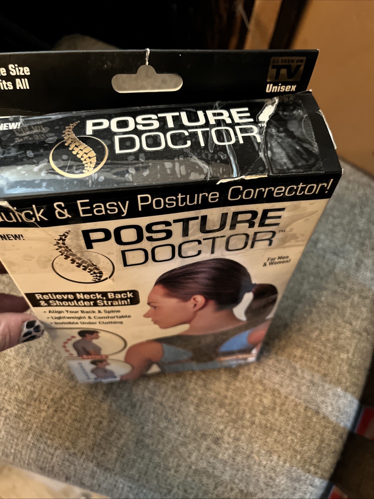 Ontel Posture Doctor Quick & Easy Posture Corrector – Black