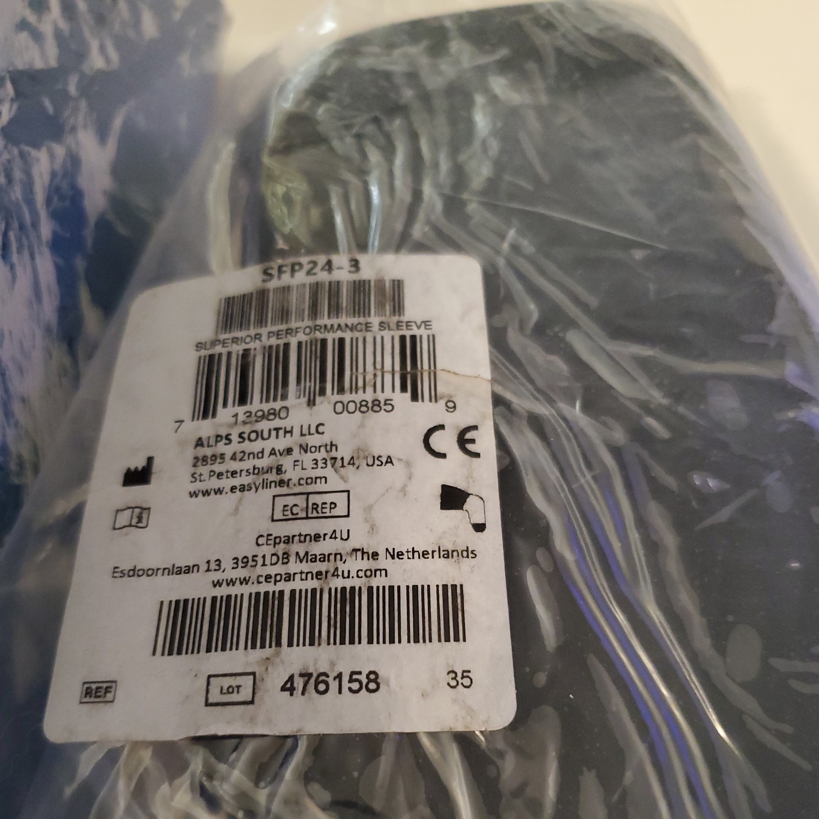 Alps Superior Performance Prosthetic Sleeve SFP24-3. 3mm Thickness. New. Size 24