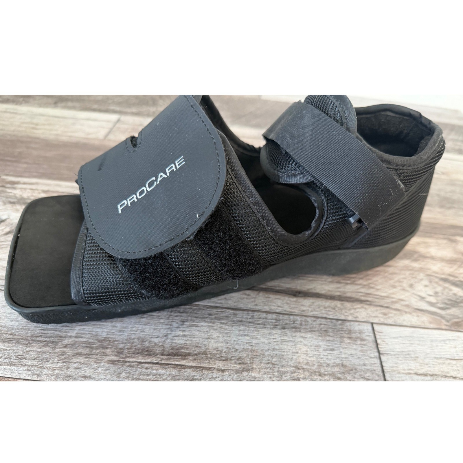 ProCare Medical Squared Toe Post-Op Shoe Black M Adjustable Fracture Foot