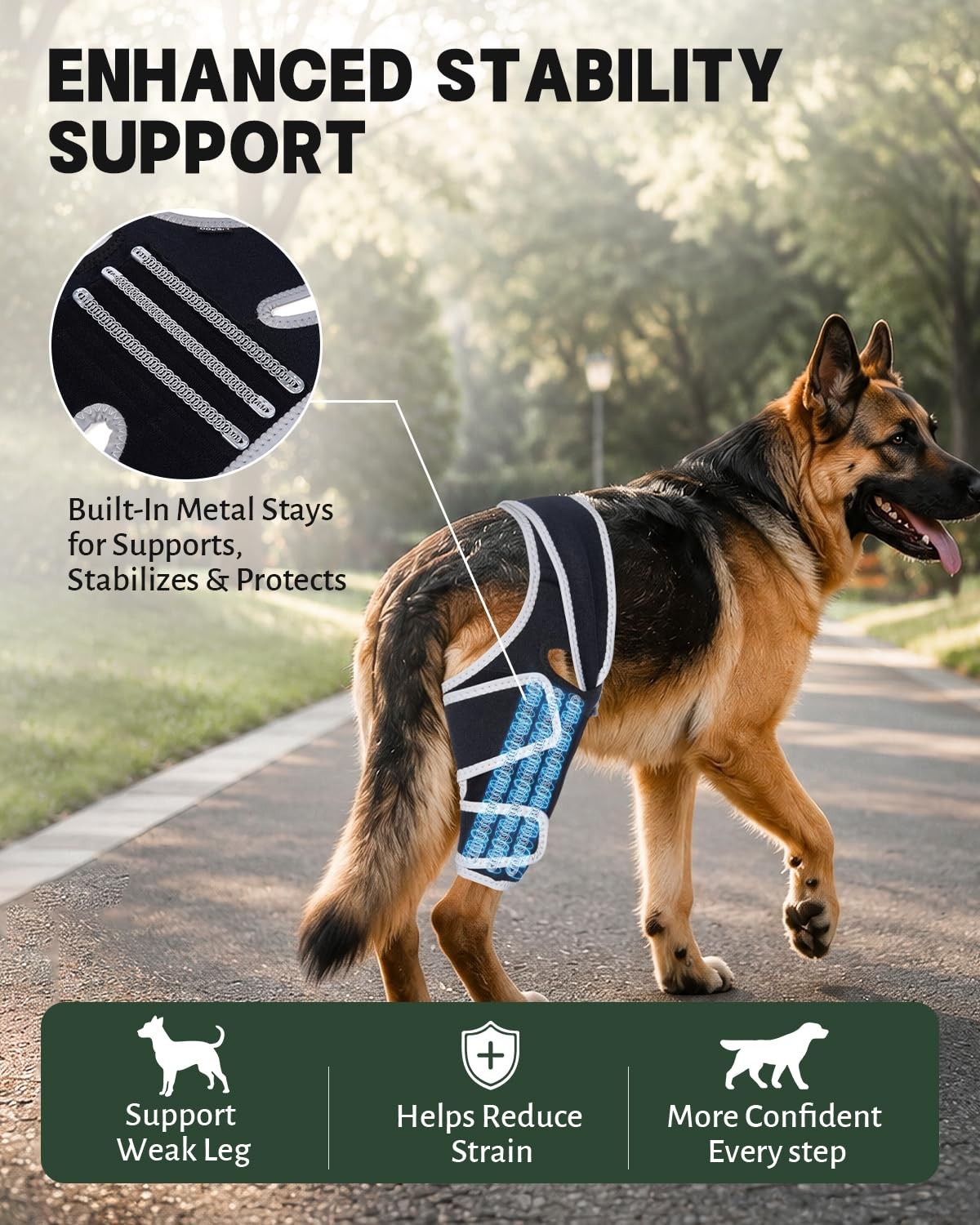 Moysoon Dog Knee Brace Left Hind Leg XS