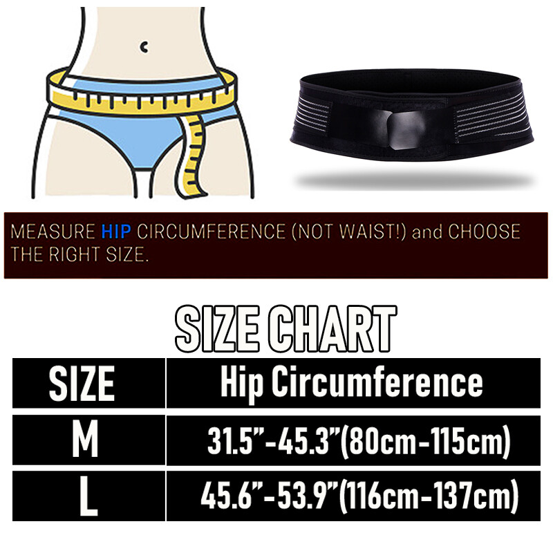 Pelvic Lower Back Hip Support Sacroiliac Belt Si Joint Pain for Women Men BML