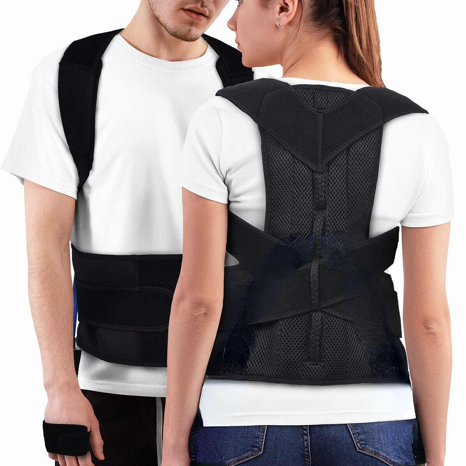 Back waist posture corrector adjustable waist trainer shoulder orthopedic belt