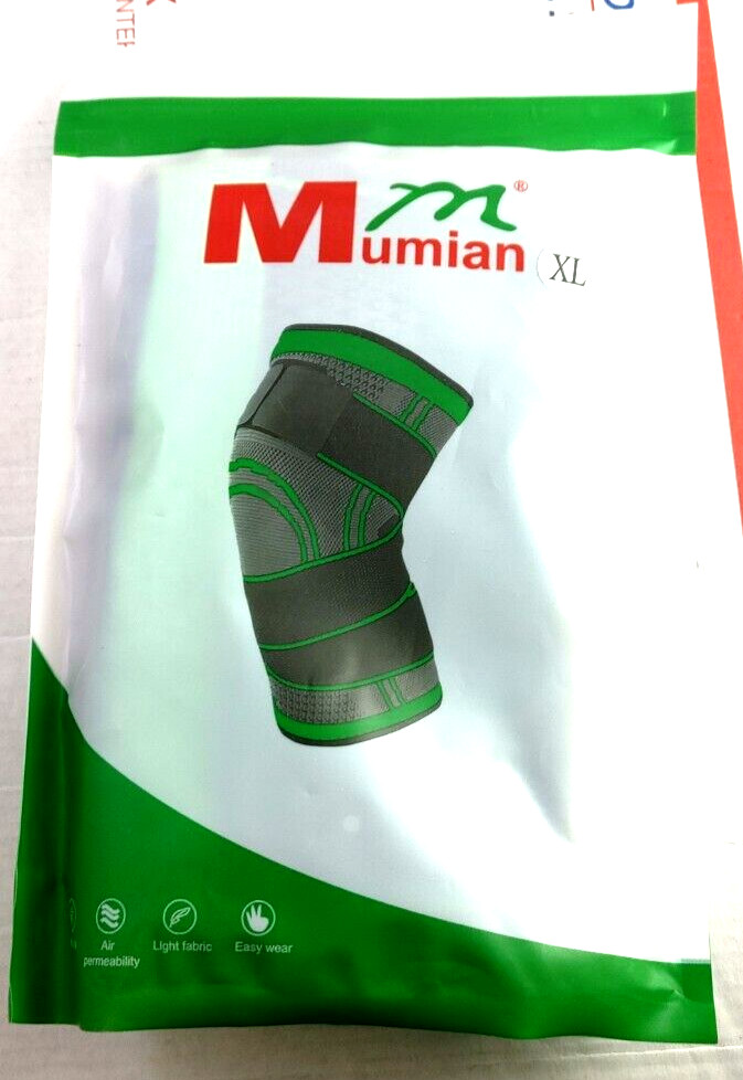 Mumian Knee Brace Compression Sleeve Support Size Adult XL NEW US USA Shipping