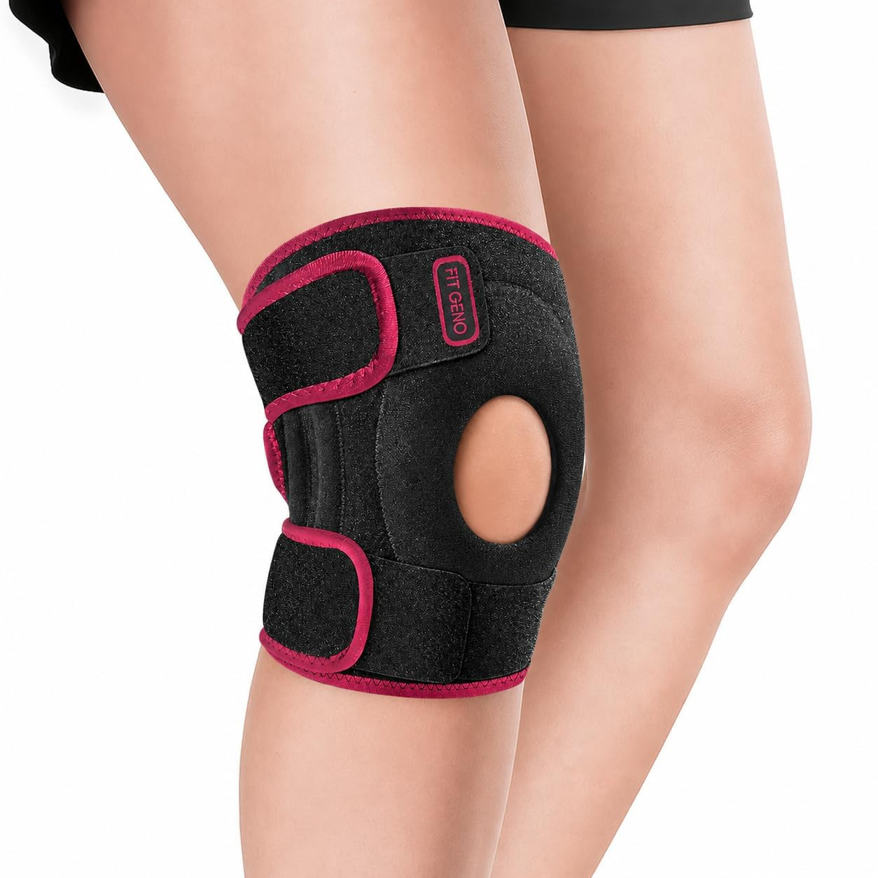 Fit Geno KneeXpert Knee Brace with Side Stabilizers & Patella Gel Pad – Adjustab