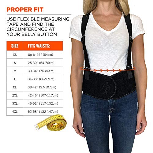 ProFlex 1600 Back Support Brace, 9″ Extended Support, High Cut Front For Large