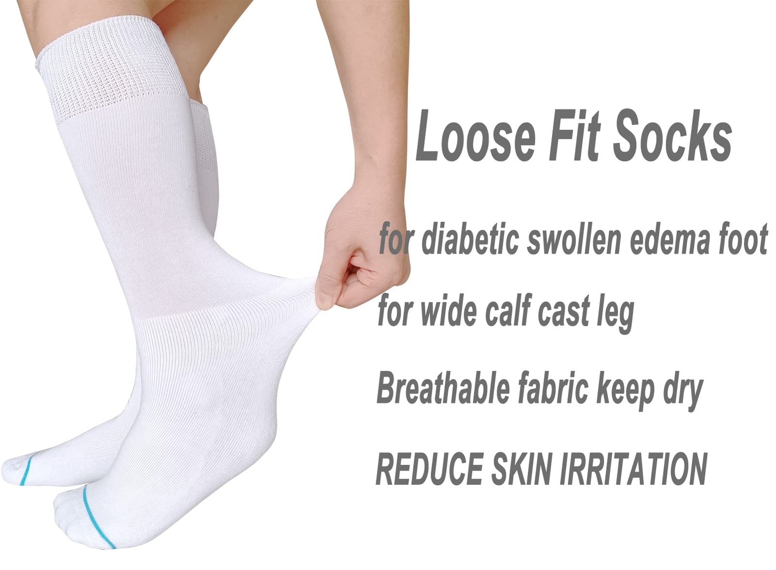 Socks Liner for Orthopedic Walking Boots Walker Brace Shoe,Medical Tube Socks