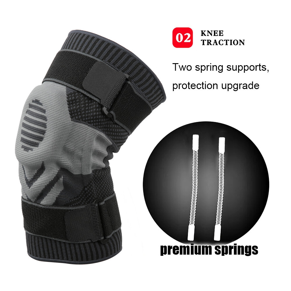 Knee Brace for Pain Relief Support Sleeve with Patella Pad & Side Stabilizers