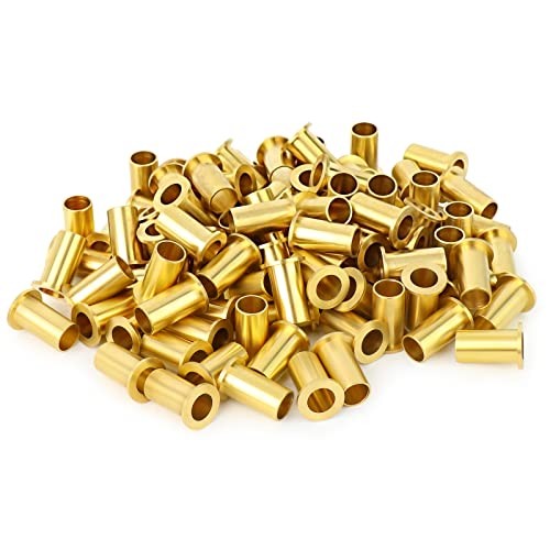 100PCS Brass Compression Fitting, Brass 3/8″ OD,100Pack Compression Insert